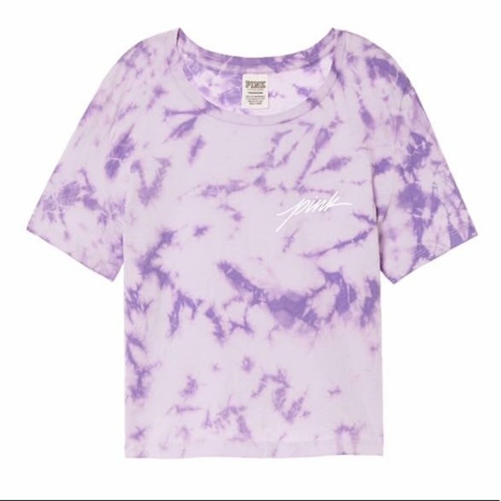 Vs Pink tyedye crop top